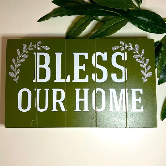 Bless Our Home Wall Sign Shadow Box Home Décor - Picture 2 of 3